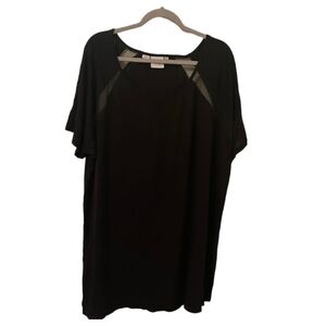 Black Junarose Women's Mesh Top